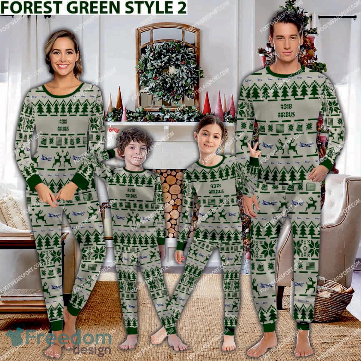 airbus-a318-ugly-christmas-aircraft-pajamas-set-gift-for-family-1.jpg Airbus A318 Ugly Christmas Aircraft Pajamas Set Gift For Family - Airbus A318 Aircraft Pajamas Set Family Photo Green