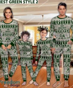 Airbus A330 MRTT Aircraft Family Pajamas Set War Gift Christmas - Airbus A330 MRTT Aircraft Pajamas Set Family Photo Green