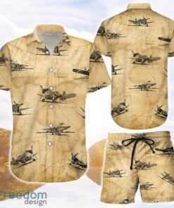 Aircraft Hawaiian Shirt Combat Aircrafts Map Vintage 3D Printing Hawaiian Shirt Gifts For Men Summer