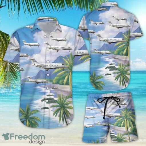 Airplane Hawaiian Shirt and Shorts Vintage Airplane Tropical Button Down Shirt Beach Themed Present Ideas Product Photo 1