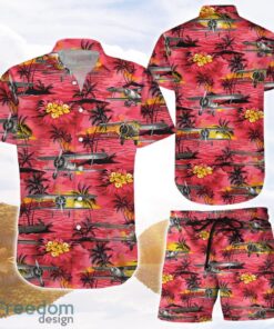 Airplane Hawaiian Shirt Vintage Airplan Red Tropical 3D Printing Hawaiian Shirt Beach Vacation Gifts