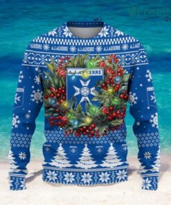 AJ Auxerre Christmas Ugly Sweater 3D Gift For Men And Women Product Photo 2