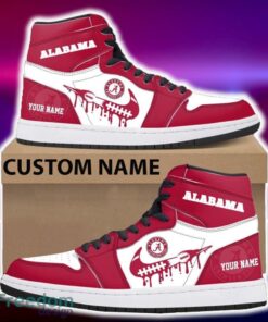 Alabama Crimson Tide Air Jordan Hightop Shoes New Custom Name For Fans Gift Sneaker - Alabama Crimson Tide Air Jordan Hightop Shoes Photo 4