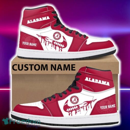 Alabama Crimson Tide Air Jordan Hightop Shoes New Custom Name For Fans Gift Sneaker - Alabama Crimson Tide Air Jordan Hightop Shoes Photo 4