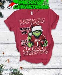 Alabama Crimson Tide Grinch Hate Us Christmas Fleece Pajamas Set For Christmas image Alabama Crimson Tide Grinch Hate Us Christmas Fleece Pajamas Set For Christmas - Alabama Crimson Tide Grinch Hate Us Christmas Fleece Pajamas Set-5