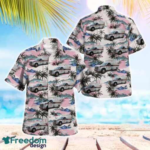 Albany, Georgia, Dougherty County EMS Beach Hawaiian Shirt Product Photo 1