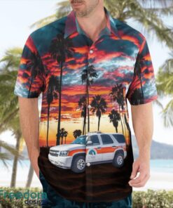 Albuquerque, New Mexico, University of New Mexico Department of Emergency Medicine EMS Aloha Hawaiian Shirt Product Photo 3