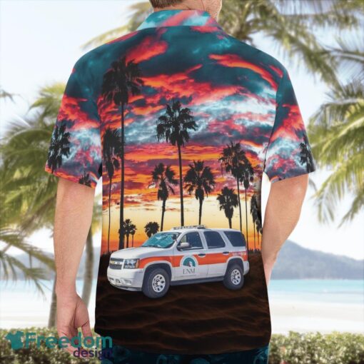 Albuquerque, New Mexico, University of New Mexico Department of Emergency Medicine EMS Aloha Hawaiian Shirt Product Photo 4