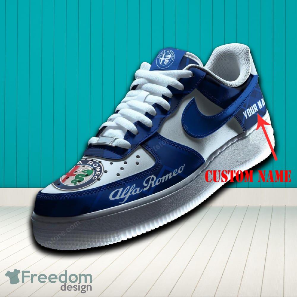 Alfa Romeo Air Force 1 Sneaker Blue Hot Trending For Fans AF1 Custom Name image Alfa Romeo Air Force 1 Sneaker Blue Hot Trending For Fans AF1 Custom Name - Alfa Romeo Air Force 1 Sneaker Blue Hot Trending For Fans AF1 Custom Name
