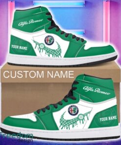 Alfa Romeo Car Air Jordan 1 Hightop Shoes New For Fans Gift AJ1 Sneaker Custom Name