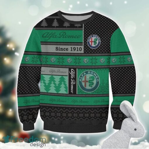 Alfa Romeo Logo Ugly Christmas Sweater For Fans Men And Women Christmas Gift Ideas Product Photo 2