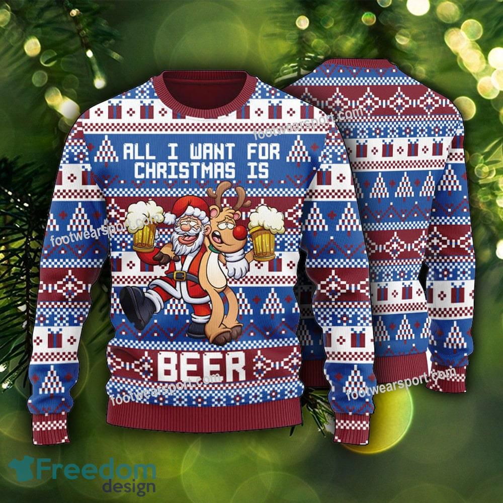 All I Want For Christmas Is Beer Knitted Christmas Sweater image All I Want For Christmas Is Beer Knitted Christmas Sweater - All I Want For Christmas Is Beer Knitted Christmas Sweater