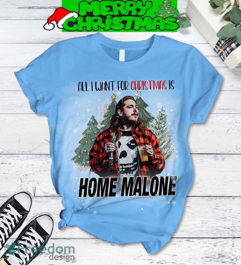 All I Want For Christmas Is Home Malone Pajamas Set Men Women For Fans image All I Want For Christmas Is Home Malone Pajamas Set Men Women For Fans - All I Want For Christmas Is Home Malone Pajamas Set-2