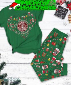 All I Want For Christmas Is Starbucks Pajamas Set All Over Print Christmas Gift