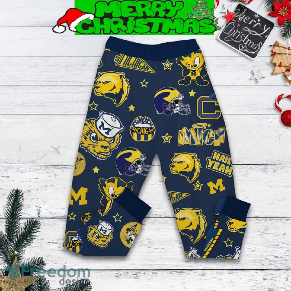 All I Want For Christmas Is The Wolverines Victory Pajamas Set Men Women For Fans image All I Want For Christmas Is The Wolverines Victory Pajamas Set Men Women For Fans - All I Want For Christmas Is The Wolverines Victory Pajamas Set-2
