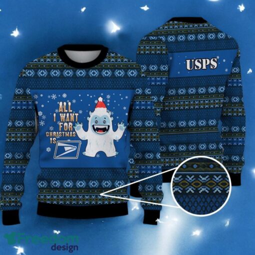 All I Want For Christmas Is usps Christmas Sweater For Men Women Hoiliday Gift Product Photo 1