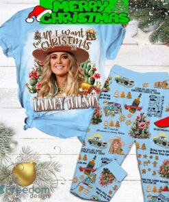 All I Want For Christmas Lainey Wilson Pajamas Set Full Print Christmas For Women
