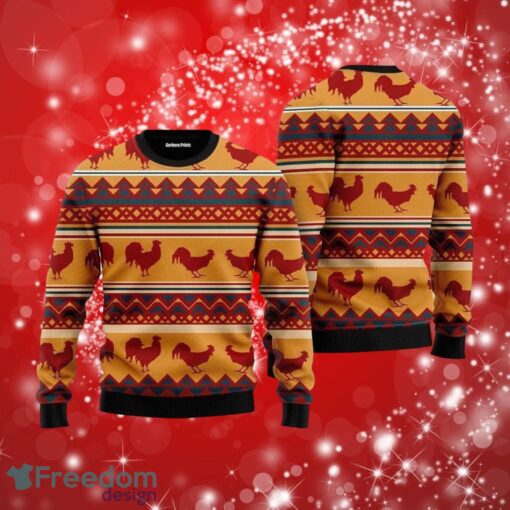 Amazing Chicken Will Love Gifts Ugly Christmas Sweater Print Full Product Photo 1