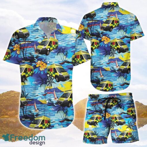 Ambulance Hawaiian Shirt Ambulance Beach Tropical 3D Printing Hawaiian Shirt Best Beach Gift Ideas Product Photo 1