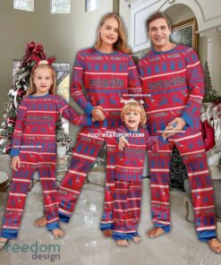American Airline Logo Pattern Ugly Christmas Pajamas Set Gift For Family