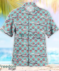 American Airlines Airbus A321-231 Independence Day Hawaiian Shirt Beach Summer Shirt Product Photo 2