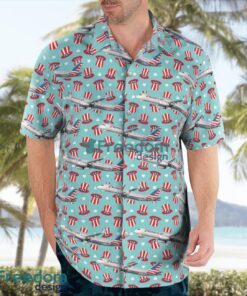 American Airlines Airbus A321-231 Independence Day Hawaiian Shirt Beach Summer Shirt Product Photo 3