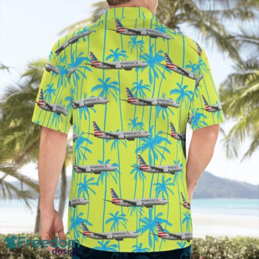 American Airlines Boeing 737-800 Aloha Hawaiian Shirt Beach Gift Shirt Product Photo 2