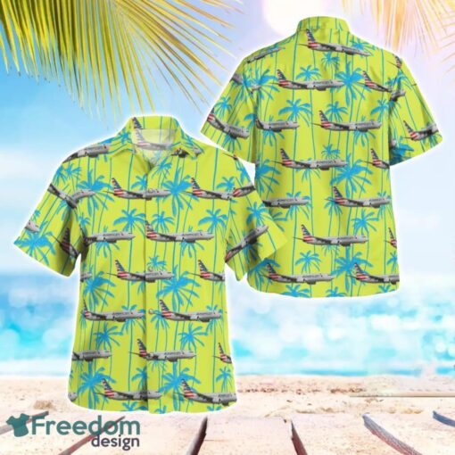 American Airlines Boeing 737-800 Aloha Hawaiian Shirt Beach Gift Shirt Product Photo 1