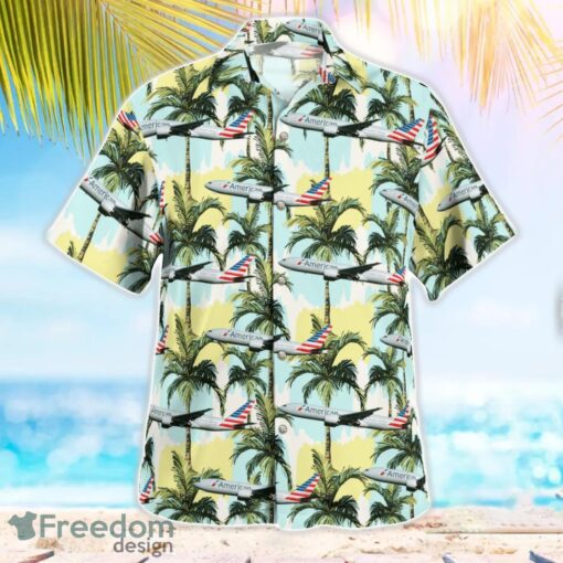 American Airlines Boeing 777-200ER Aloha Hawaiian Shirt Beach Gift Shirt Product Photo 3