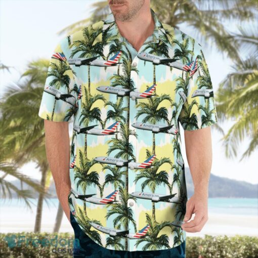 American Airlines Boeing 777-200ER Aloha Hawaiian Shirt Beach Gift Shirt Product Photo 4