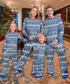 American Express Pajamas Set Ugly Christmas Men Women Children