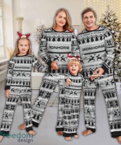 American IronHorse Motorcycle Pajamas Set Ugly Christmas Family
