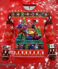 Among US Christmas Red Sweater Full Over Print Gifts Christmas 3D Sweater Shirt