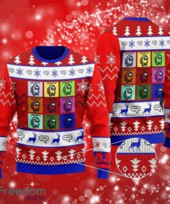 Among US Crewmates And Impostor Adult Christmas Full Over Print Gifts Christmas 3D Sweater Shirt