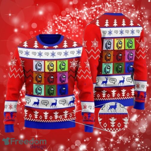 Among US Crewmates And Impostor Adult Christmas Full Over Print Gifts Christmas 3D Sweater Shirt Product Photo 1