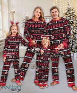 Apothic Wines Red Ugly Christmas Pajamas Set Gift Family