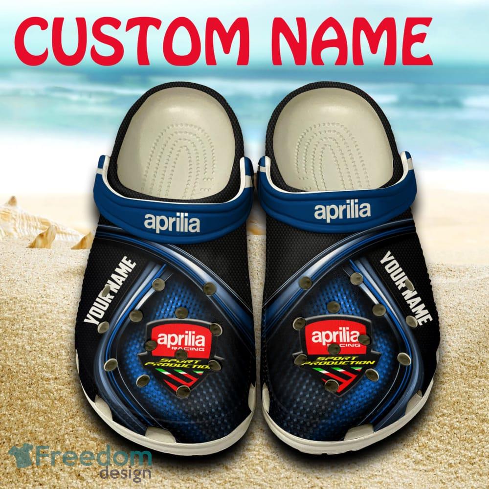 Aprilia Clog Shoes Car Full Print For Fans Custom Name Gift Men Women image Aprilia Clog Shoes Car Full Print For Fans Custom Name Gift Men Women - Aprilia Clog Shoes Car Full Print For Fans Custom Name Gift Men Women