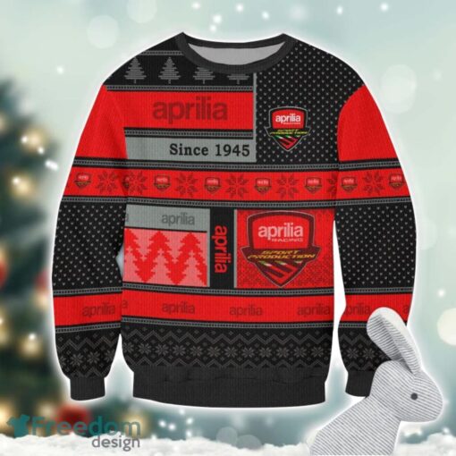 Aprilia Logo Ugly Christmas Sweater For Fans Men And Women Christmas Gift Ideas Product Photo 2