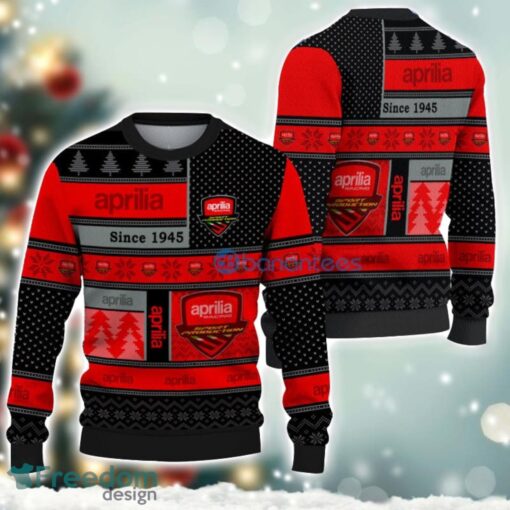 Aprilia Logo Ugly Christmas Sweater For Fans Men And Women Christmas Gift Ideas Product Photo 1