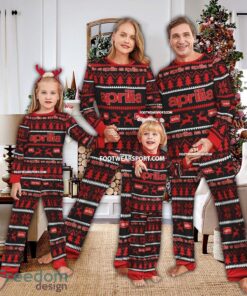 Aprilia Motorcycle Ugly Christmas Pajamas Set Gift For Family