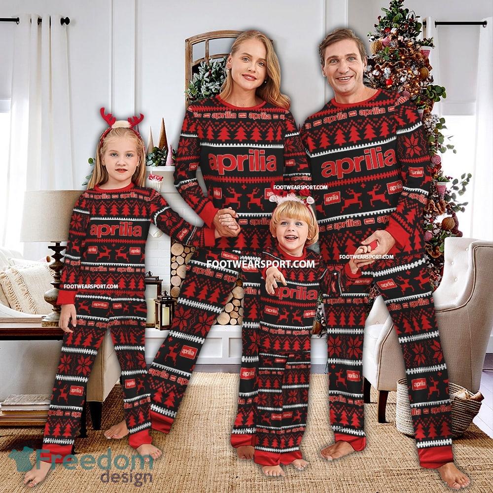 Aprilia Motorcycle Ugly Christmas Pajamas Set Gift For Family image Aprilia Motorcycle Ugly Christmas Pajamas Set Gift For Family - Aprilia Motorcycle Ugly Christmas Pajamas Set Gift For Family