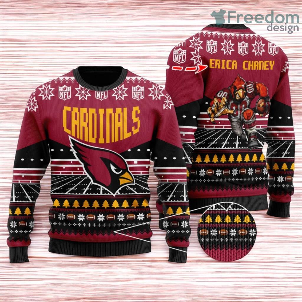 Arizona Cardinals Ugly Sweater Mascot NFL Christmas Gifts for big fans image Arizona Cardinals Ugly Sweater Mascot NFL Christmas Gifts for big fans Product Photo 1