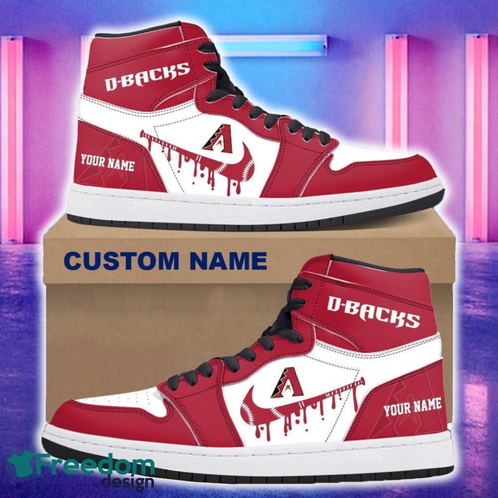Arizona Diamondbacks AJ1 Hightop Shoes New For Men Women Gift Air Jordan Hightop Sneaker Custom Name image Arizona Diamondbacks AJ1 Hightop Shoes New For Men Women Gift Air Jordan Hightop Sneaker Custom Name - Arizona Diamondbacks Air Jordan 1 Hightop Shoes_4