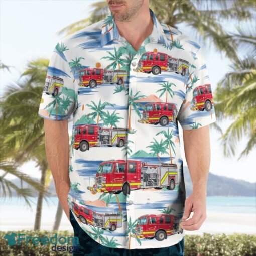 Arkansas, Beaver Lake Fire Department Hawaiian Shirt Product Photo 3