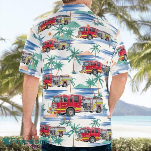 Arkansas, Beaver Lake Fire Department Hawaiian Shirt Product Photo 4