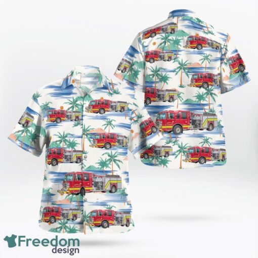 Arkansas, Beaver Lake Fire Department Hawaiian Shirt Product Photo 1