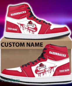 Arkansas Razorbacks Air Jordan Hightop Shoes New Custom Name For Fans Gift Sneaker - Arkansas Razorbacks Air Jordan Hightop Shoes Photo 4