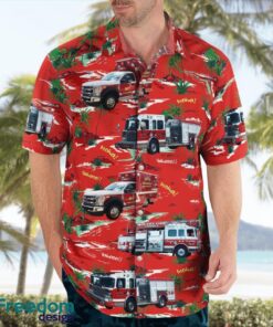 Arkansas, Rogers Fire Department Aloha Hawaiian Shirt Product Photo 3