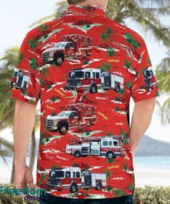 Arkansas, Rogers Fire Department Aloha Hawaiian Shirt Product Photo 4
