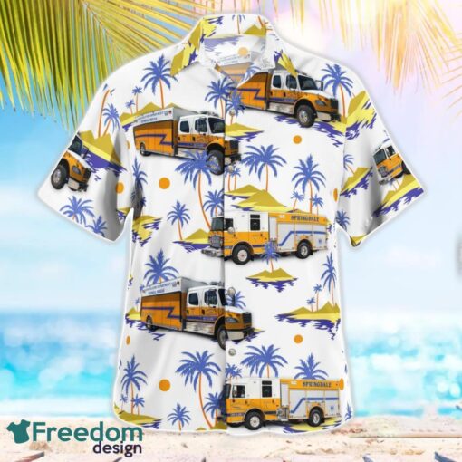 Arkansas, Springdale Fire Department Beach Hawaiian Shirt Summer Gift Product Photo 3